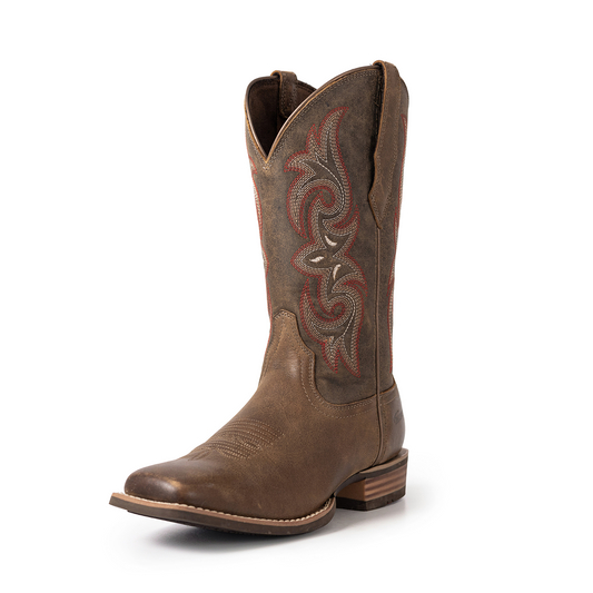 Palitutu ALESHA Women's Western Cowgirl Boots - Full Grain Leather, Square Toe PLT203602