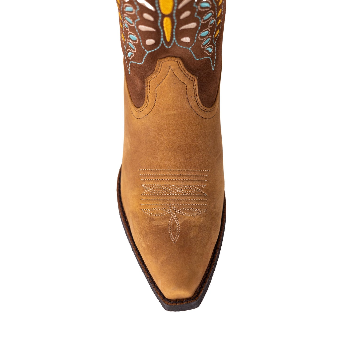 West Women's Western Cowgirl Boots - Full Grain Leather, Snip Toe MWB6016