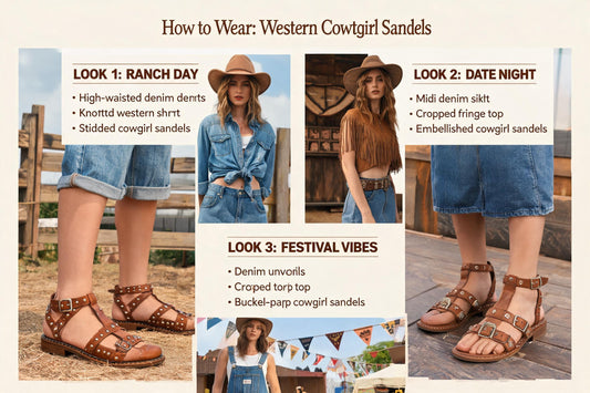 How to Wear Western Sandals Cowgirl: Easy Summer Outfit Ideas