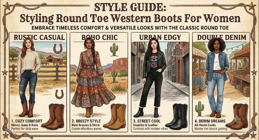 Style Guide: Styling Round Toe Western Boots Women