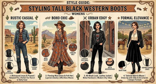 Styling Tall Black Western Boots Womens