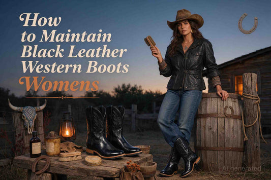 Caring for black leather Western boots