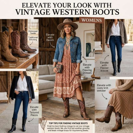 Elevate Your Look with Vintage Western Boots Womens