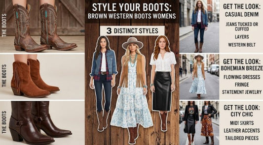 Style Your Boots for Brown Western Boots Womens