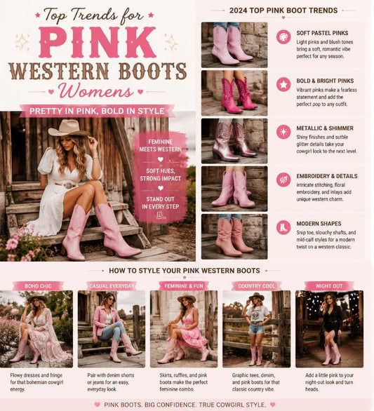 Top Trends for Pink Western Boots Womens
