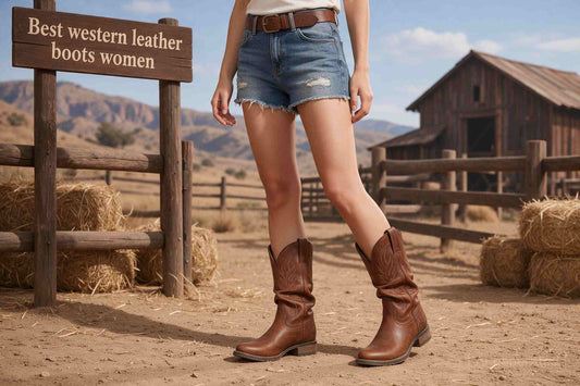 Best western leather boots women 