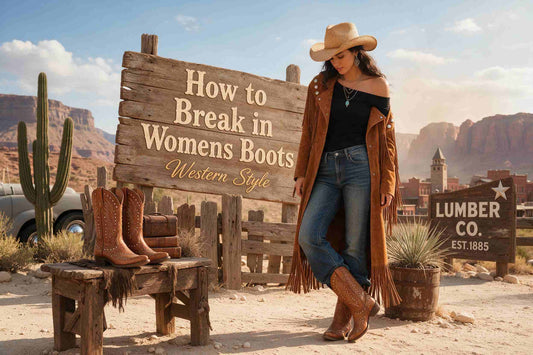 Breaking in Western-style women's boots