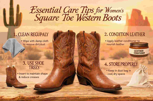 Essential Care Tips for Womens Square Toe Western Boots