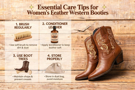 Essential Care Tips for Womens Leather Western Booties: Keep Your Boots Stylish and Durable