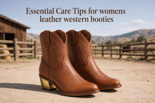 Care for Western-style leather ankle boots