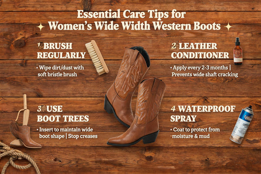 Essential Care Tips for Womens Wide Width Western Boots