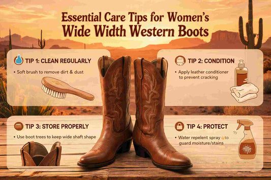 Essential Care Tips for Womens Wide Width Western Boots