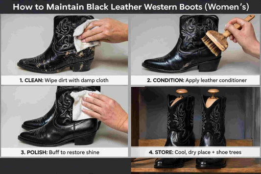 How to Maintain Black Leather Western Boots Womens: Complete Care Guide