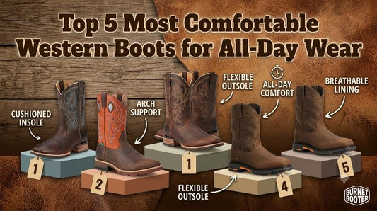 Top 5 Most Comfortable Western Boots for All-Day Wear