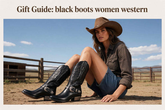 Gift Guide_ black boots women western