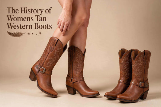 History Womens Tan Western Boots