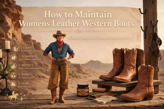 Maintain Womens Leather Western Boots
