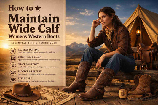 Maintain wide calf womens western boots