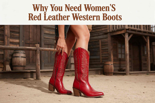 Need red leather Western boots.