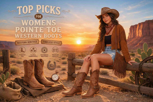 Picks womens pointed  western boots