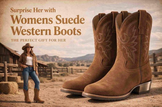 Surprise Womens Suede Western Boots