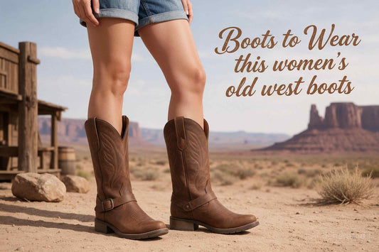 Wear this women's old west boots