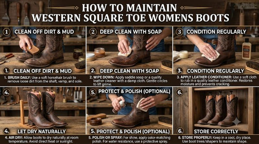 How to Maintain Western Square Toe Womens Boots