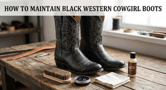 How to Maintain Black Western Cowgirl Boots