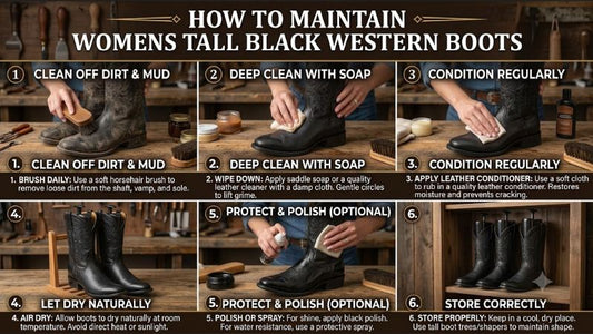 How to Maintain Womens Tall Black Western Boots