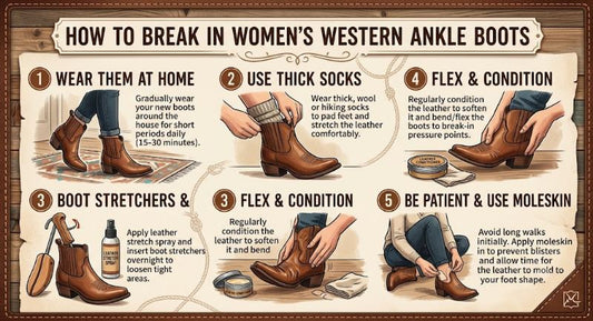 How to Break in Womens Western Ankle Boots