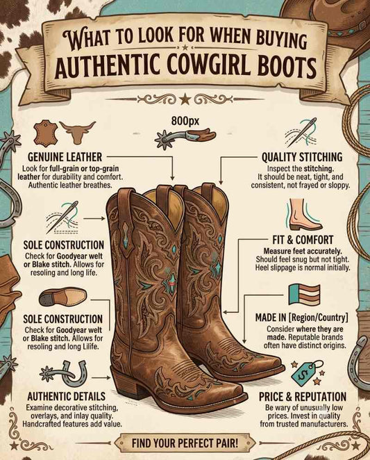 What to Look for When Buying Authentic Cowgirl Boots