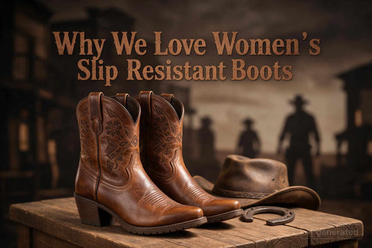 Women'S Slip Resistant Western Boots