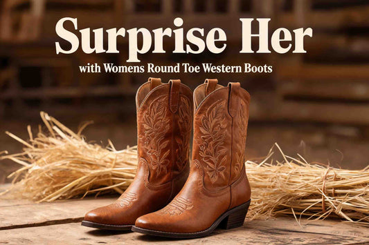 Women's Round Toe Western Boots