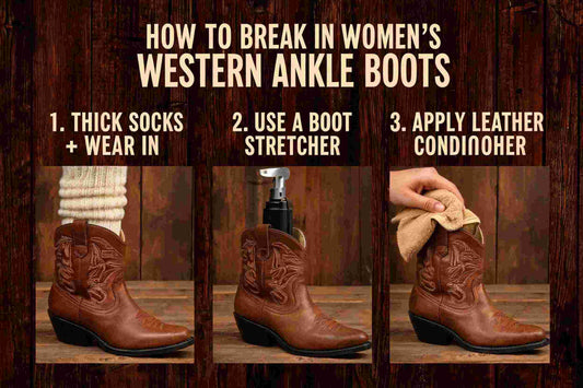 How to Break in Womens Western Ankle Boots