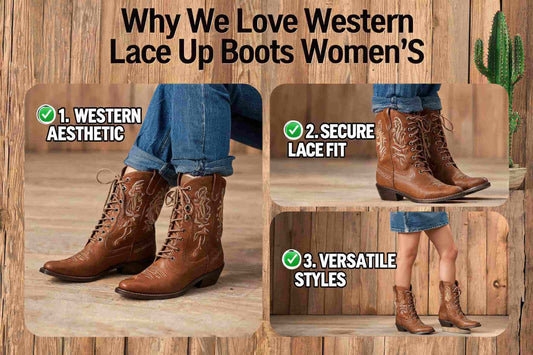Women's Western Lace-up Boots