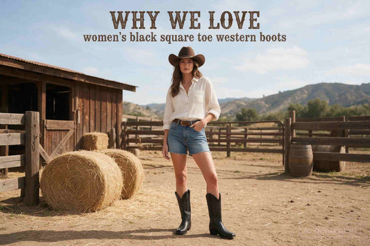 Why We Love Women's Black Square Toe Western Boots