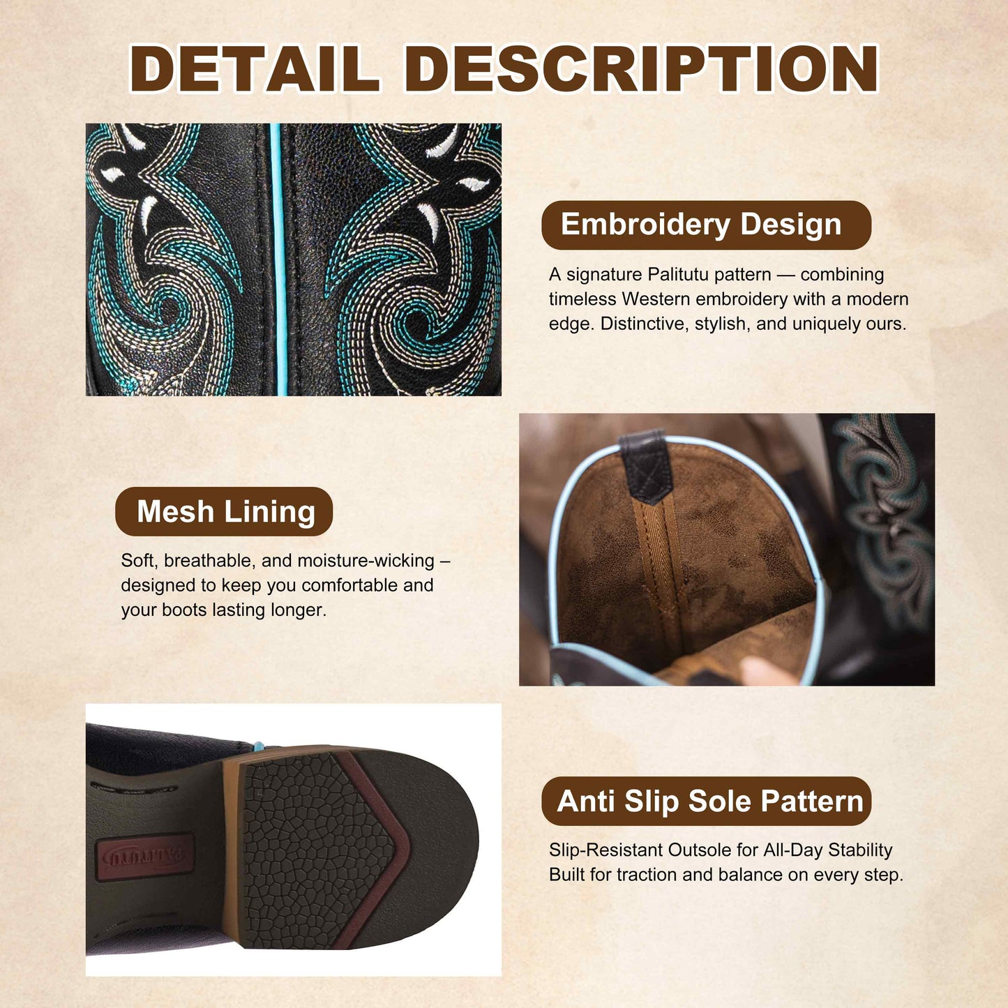 Leather Western Boots
