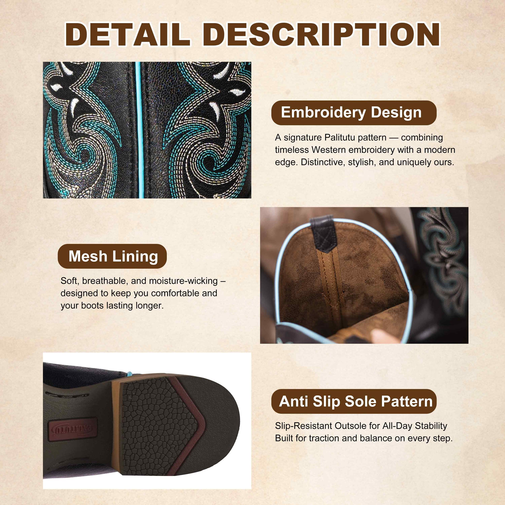 Leather Western Boots