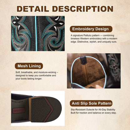 Leather Western Boots