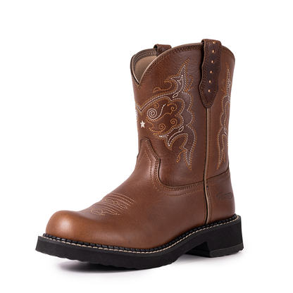 Women'S Embroidered Cowboy Boots