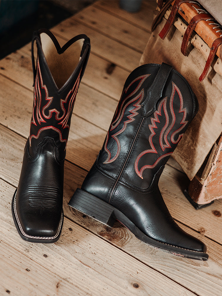 Mens Black Western Boots