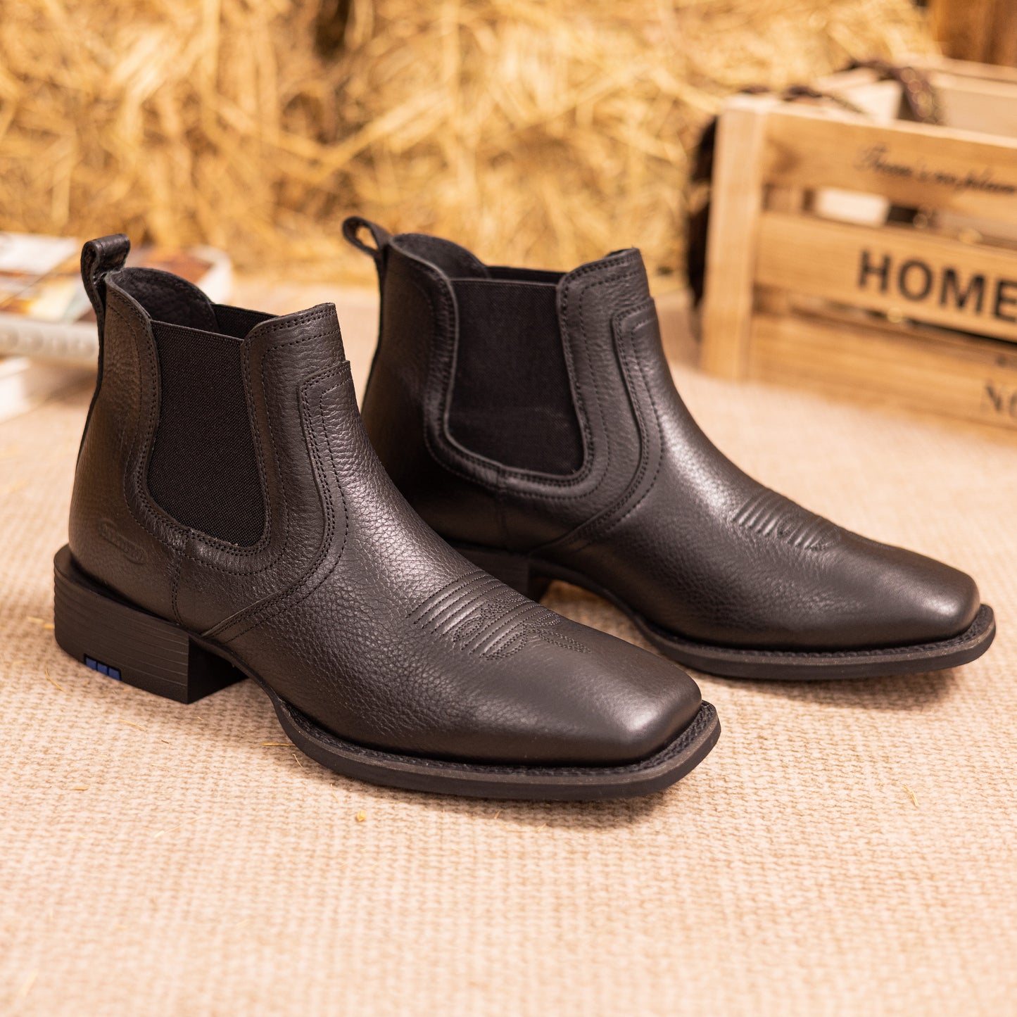 Palitutu Men's Chelsea Western Boot Full-grain Leather PLT803601