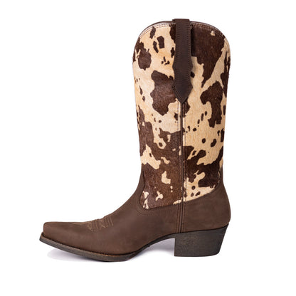 Montana West Women's Western Cowgirl Boots - Full Grain Leather, Snip Toe MWB6003