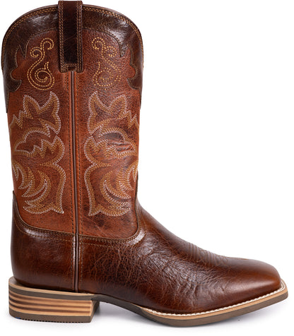 LAWTON wide square toe cowboy boots product detail