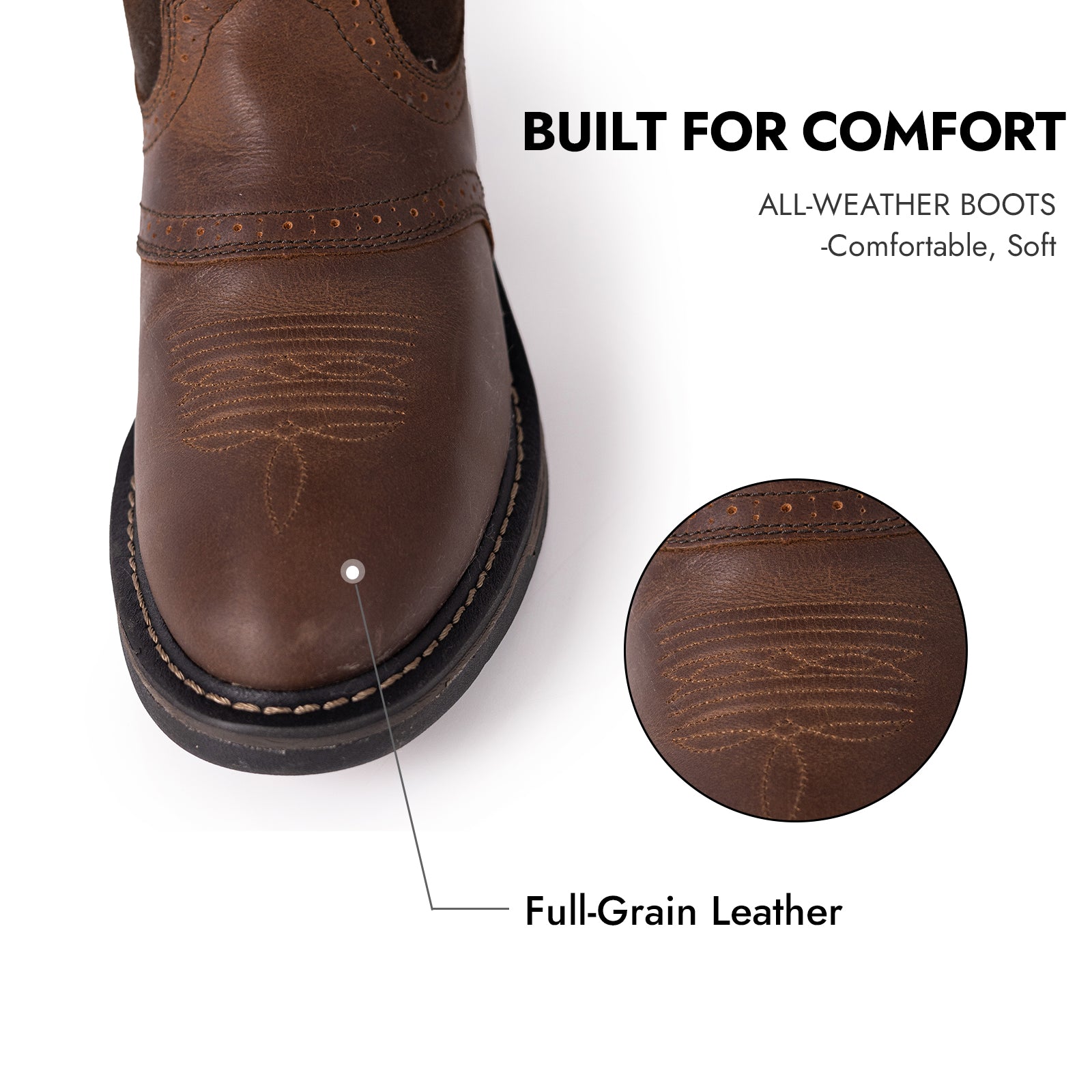 Round Toe Cowboy Boots