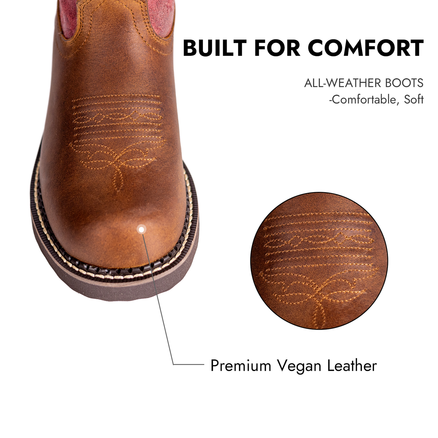 Round Toe Cowboy Boots