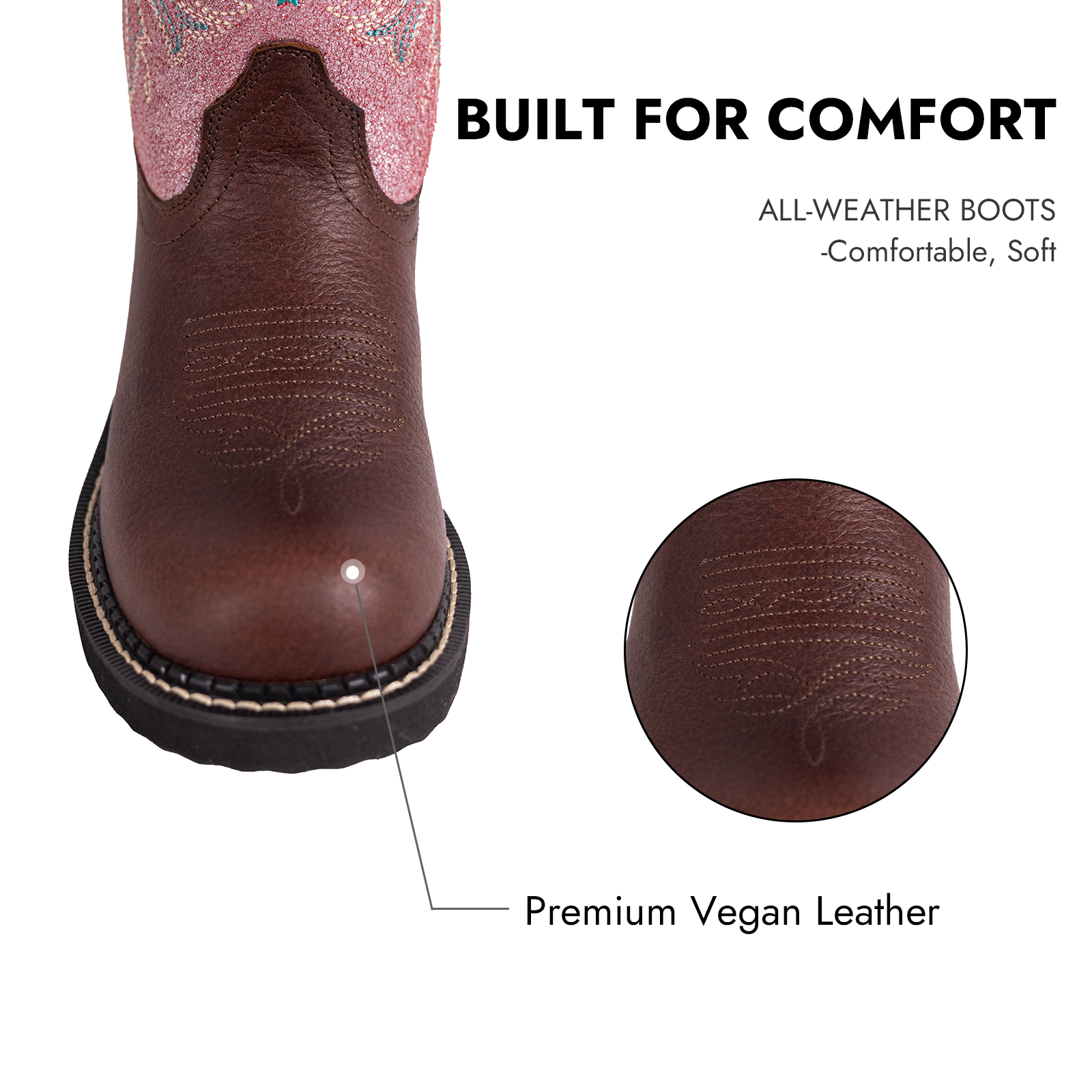 Round Toe Cowboy Boots