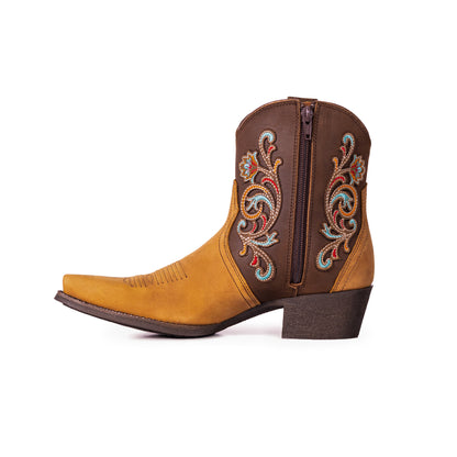 West Women's Western Cowgirl Boots - Full Grain Leather, Snip Toe MWB6013