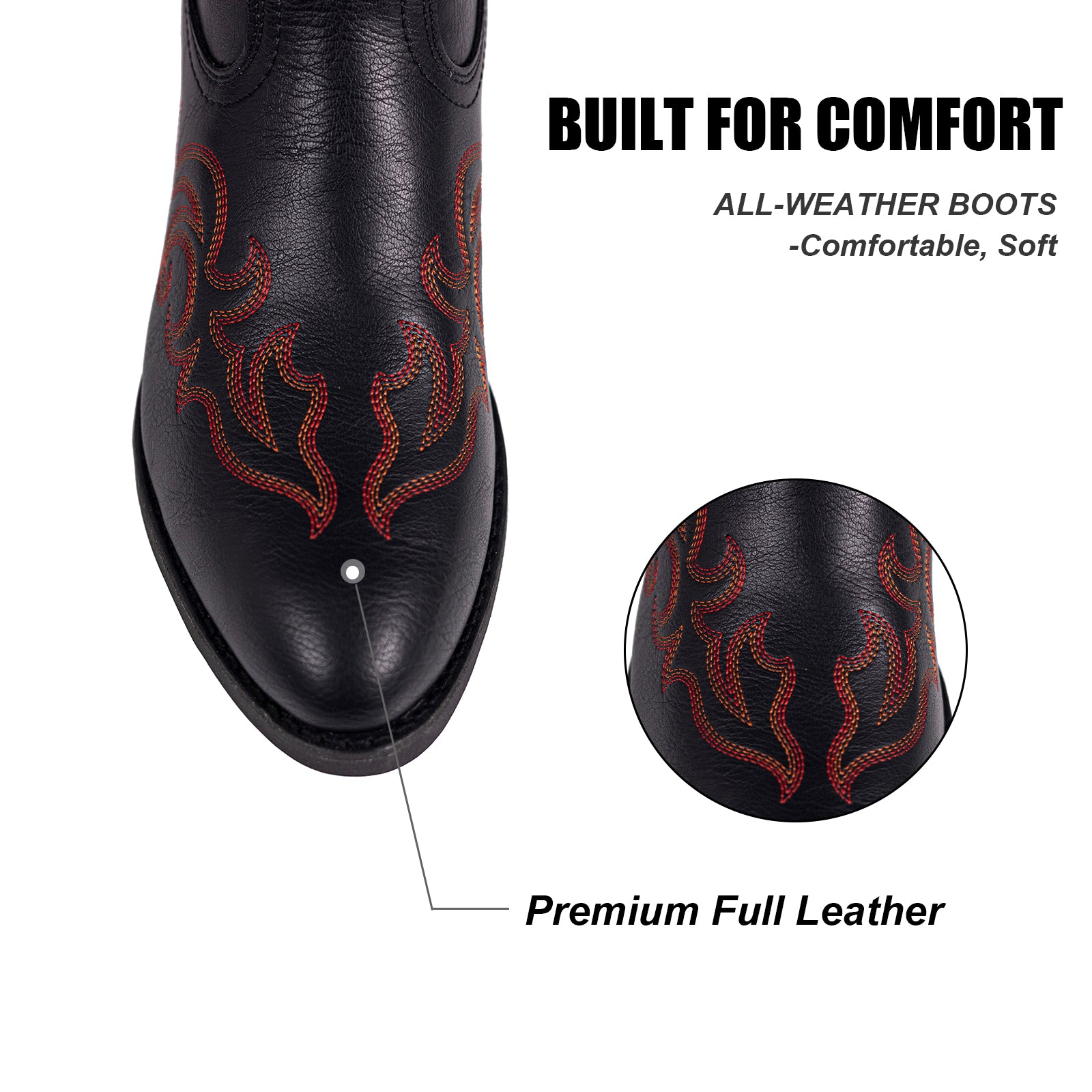 Round Toe Cowboy Boots