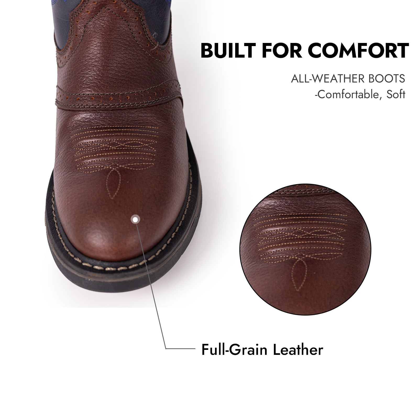 Round Toe Cowboy Boots